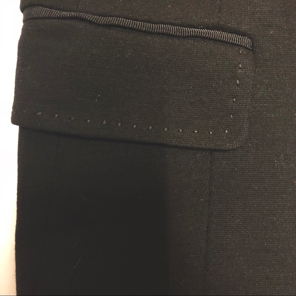 Elie Tahari Black Stretch Tuxedo Detail Blazer - Picture 3 of 7